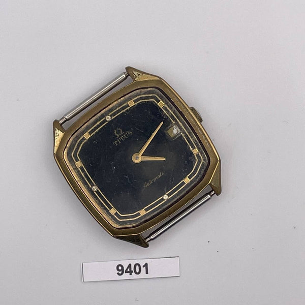 PROJECT TO FIX SOLVIL TITUS CUSHION MENS AUTO WIND GOLD PLATED WATCH 9401