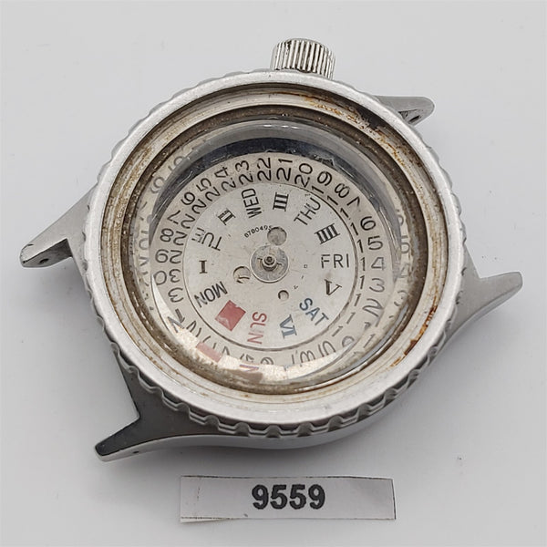 PROJECT TO FIX ORIENT DIVER DAY DATE AUTO MIDSIZE 469DG460 CA EU SHIP WATCH 9559