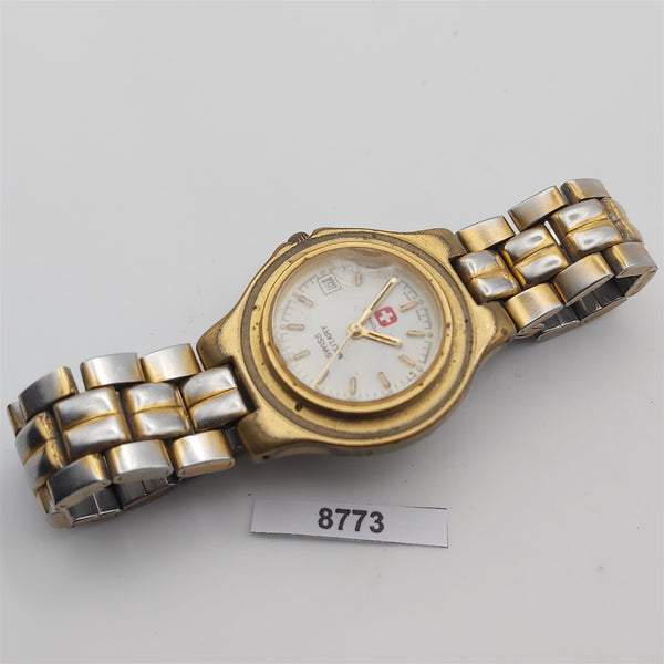 PROJECT TO FIX SWISS MILITARY AUTO GOLD SS LADIES DATE WATCH EU SHIP 8773