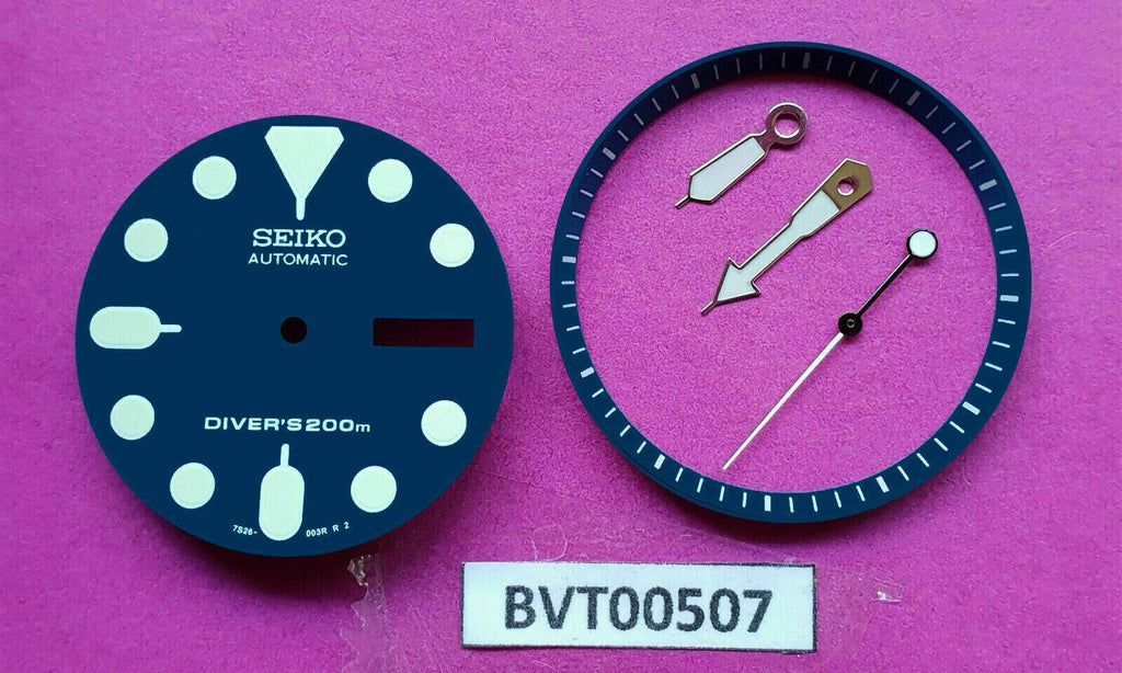 NEW SEIKO BLUE DIAL HANDS MINUTE TRACK SET SKX007 SEIKO 7S26 0020 WATCH BVT00507