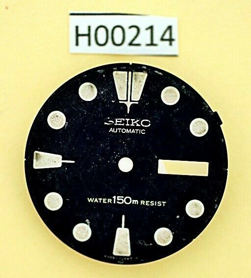 USED VINTAGE SEIKO DIAL NON BEVELED WINDOW 6309 7040 DIVE WATCH H00214