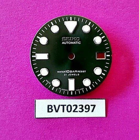 MOD SEIKO DIAL FOR 7S26 0050 10 BAR DIVERS WATCH GRAY DATE ONLY LUMES BVT2397