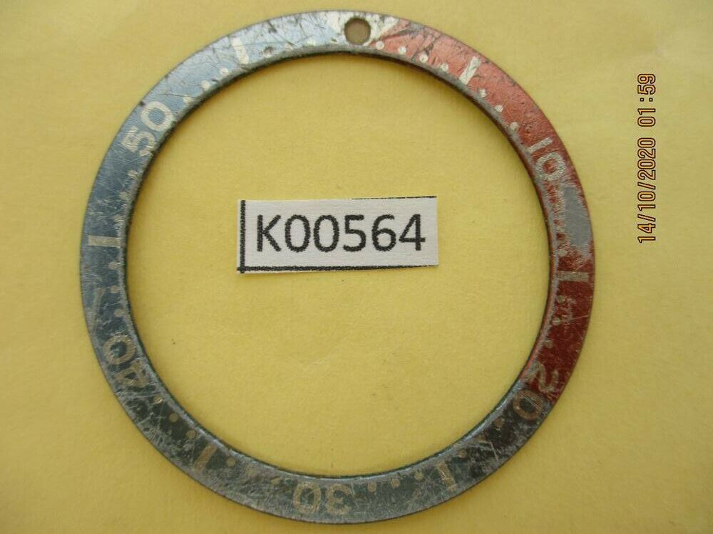 USED VINTAGE SEIKO BEZEL INSERT FOR SKX007 6309 7040 7290 6306 DIVE WATCH K00564