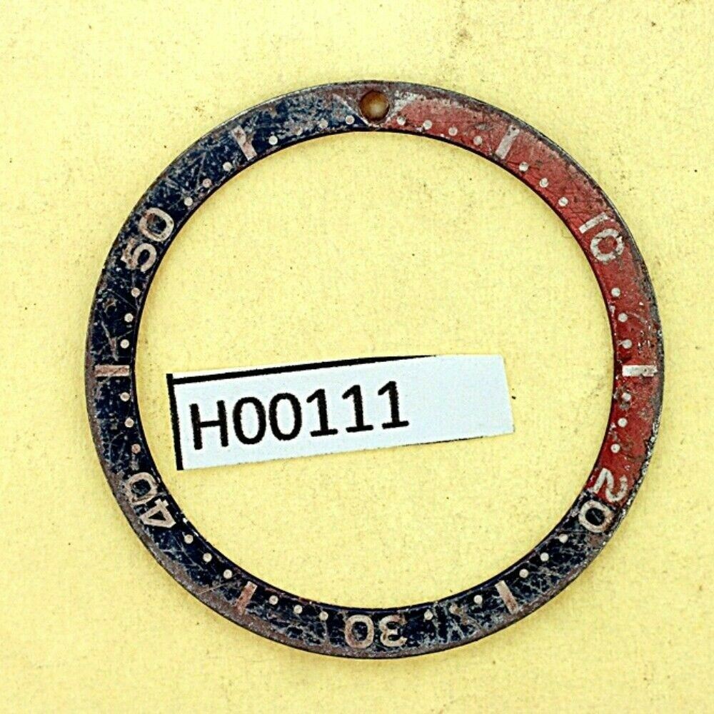 USED VINTAGE SEIKO BEZEL INSERT FOR 7002 6309 7040 7290 6306 DIVE WATCH H00111