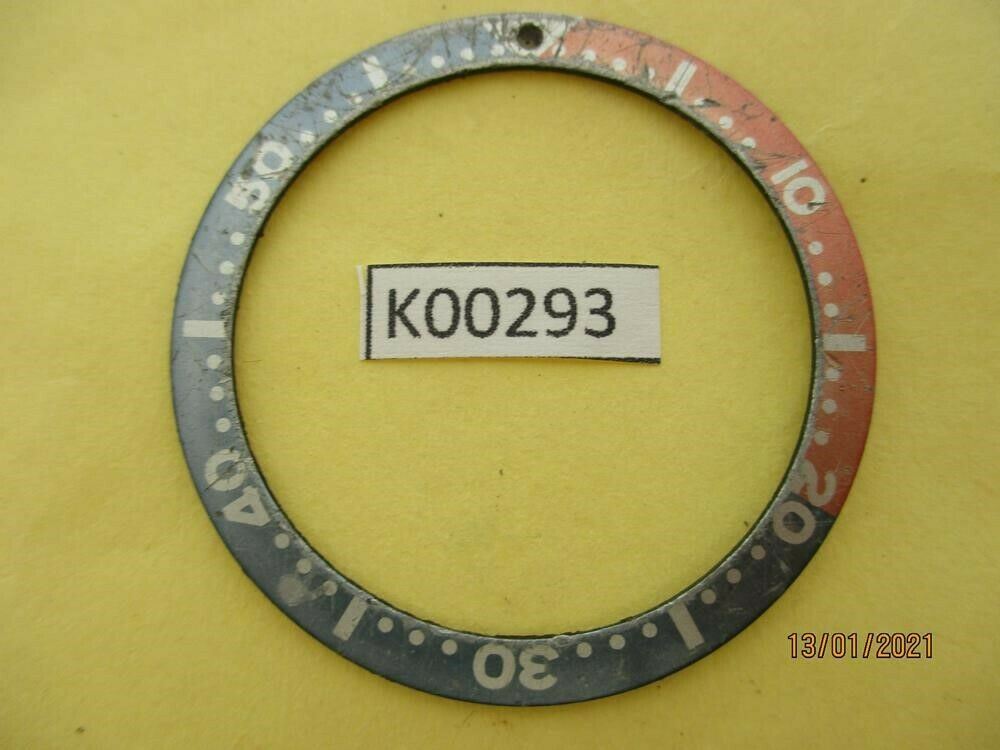 USED VINTAGE SEIKO BEZEL INSERT FOR SKX007 6309 7040 7290 6306 DIVE WATCH K00293
