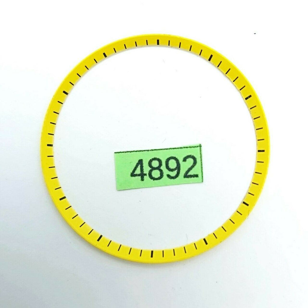 USED SEIKO MENS AFTERMARKET 6309 7290 YELLOW COLORED MINUTE TRACK WATCH BVT04892