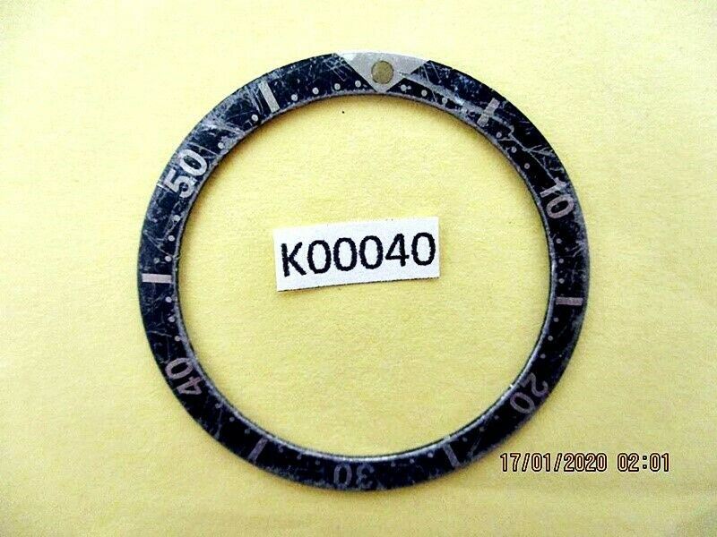 USED GHOSTED SEIKO BEZEL INSERT FOR 7002 6309 7040 7290 6306 DIVE WATCH K00040