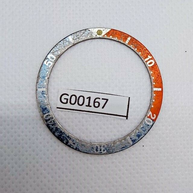 USED VINTAGE SEIKO BEZEL INSERT FOR 7002 6309 7040 7290 6306 DIVE WATCH G00167