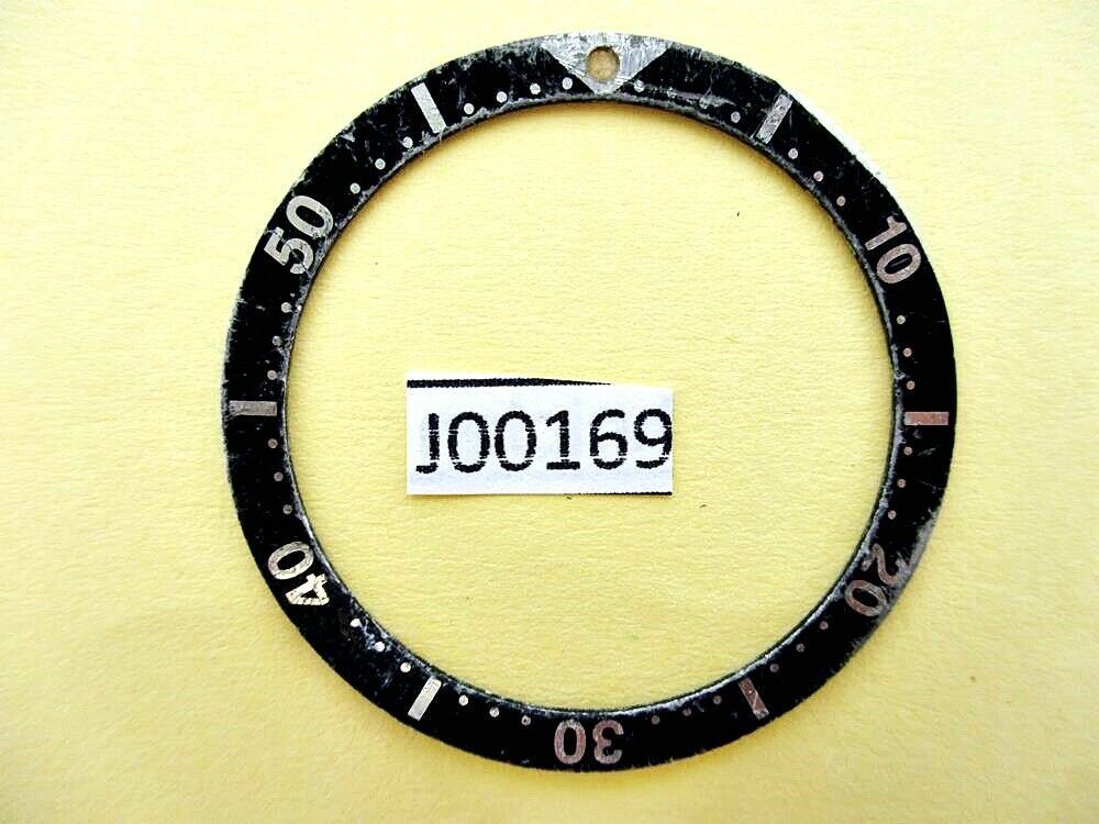 USED VINTAGE SEIKO BEZEL INSERT FOR 7002 6309 7040 7290 6306 DIVE WATCH J00169