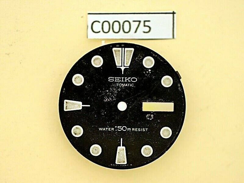 USED VINTAGE SEIKO DIAL NON BEVELED WINDOW 6309 7040 DIVE WATCH C00075