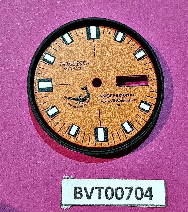 NEW SEIKO DOXA DOLPHIN ORANGE DIAL MINUTE TRACK SET 6309 7290 7040 WATCH BVT0704