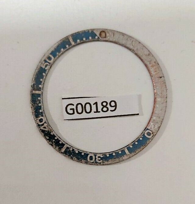 DISTRESSED SEIKO BEZEL INWARD SLOPE INSERT FOR 6309 7040 6306 7000 WATCH G00189
