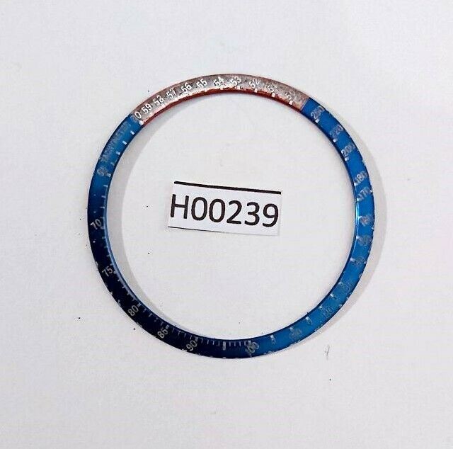 USED VINTAGE SEIKO BEZEL INSERT FOR 6139 POGUE PEPSI CHRONOGRAPH WATCH H00239