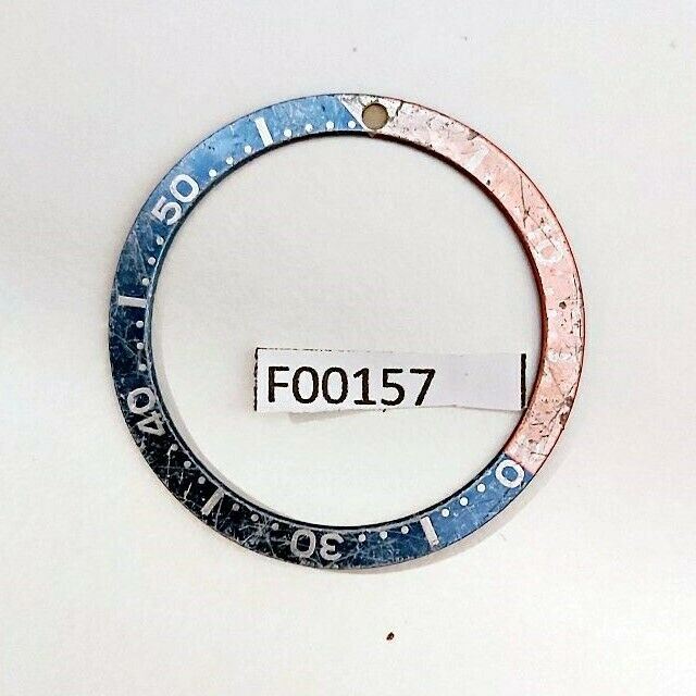 USED VINTAGE SEIKO BEZEL INSERT FOR 7002 6309 7040 7290 6306 DIVE WATCH F00157