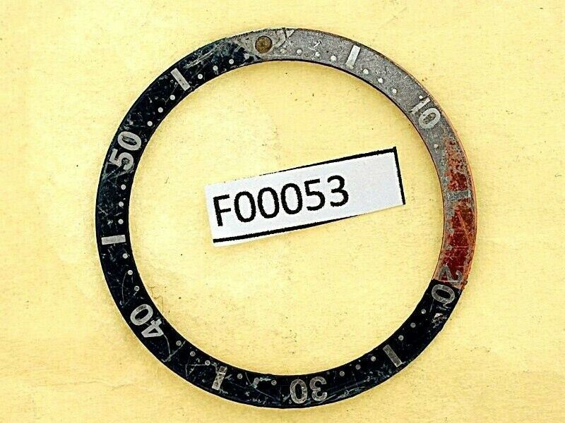 USED VINTAGE SEIKO BEZEL INSERT FOR 7002 6309 7040 7290 6306 DIVE WATCH F00053
