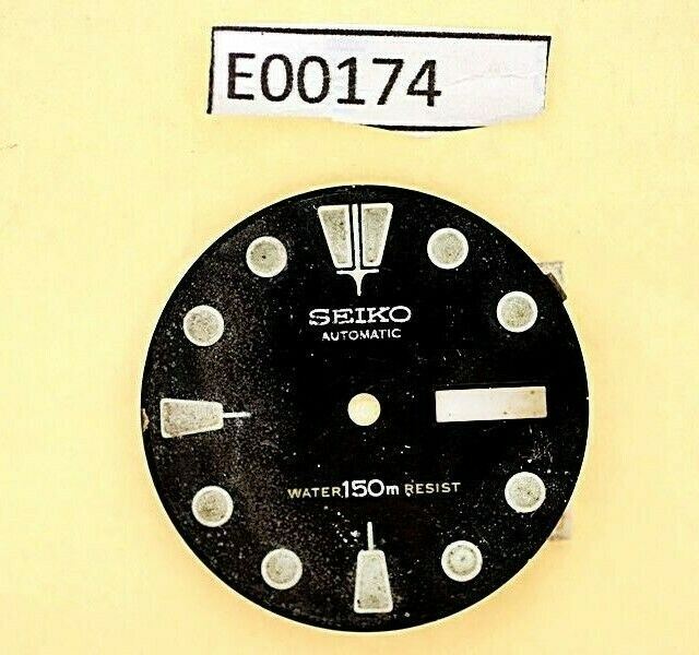 USED VINTAGE SEIKO DIAL NON BEVELED WINDOW 6309 7040 DIVE WATCH E00174