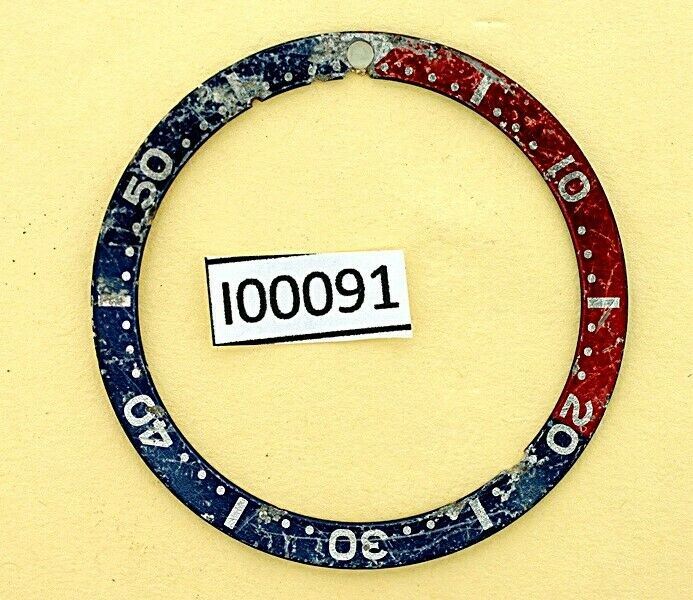 USED VINTAGE SEIKO BEZEL INSERT FOR 7002 6309 7040 7290 6306 DIVE WATCH I00091