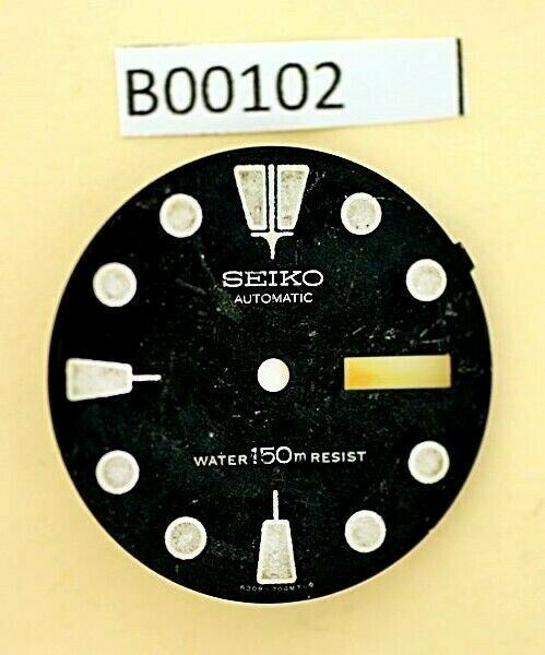 USED VINTAGE SEIKO DIAL NON BEVELED WINDOW 6309 7040 DIVE WATCH B00102
