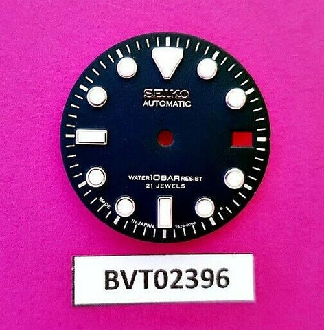 MOD SEIKO DIAL FOR 7S26 0050 10 BAR DIVERS WATCH BLUE DATE ONLY LUMES BVT2396