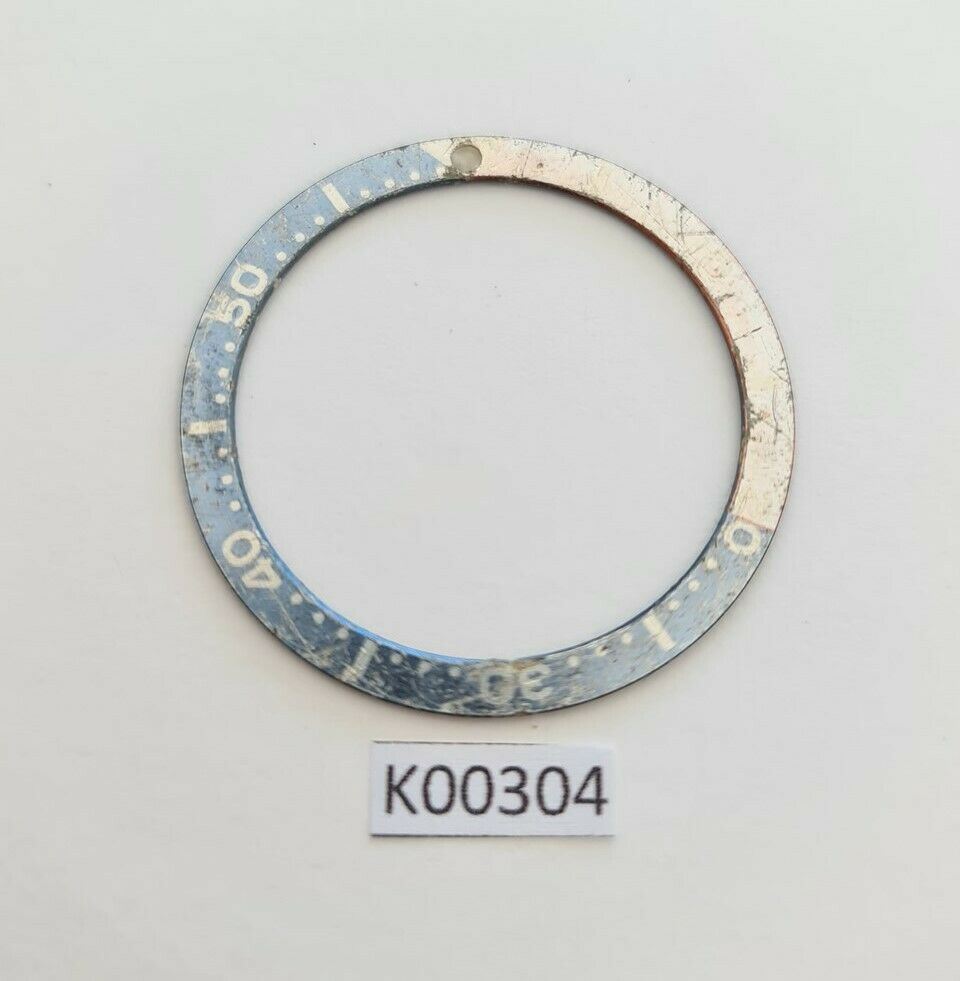 USED VINTAGE SEIKO BEZEL INSERT FOR SKX007 6309 7040 7290 6306 DIVE WATCH K00304