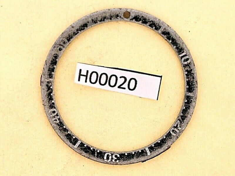 USED VINTAGE SEIKO BEZEL INSERT FOR 7002 6309 7040 7290 6306 DIVE WATCH H00020