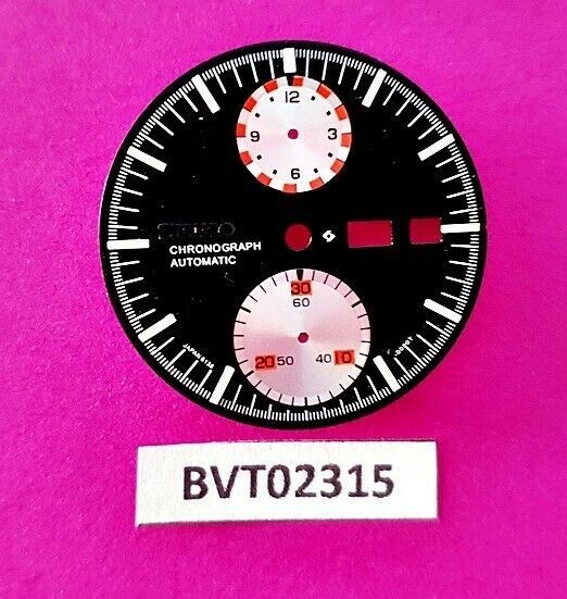 SEIKO 6138 0011 UFO DIAL FOR SEIKO 6138 WHITE INDEX CHRONOGRAPH WATCH BVT02315