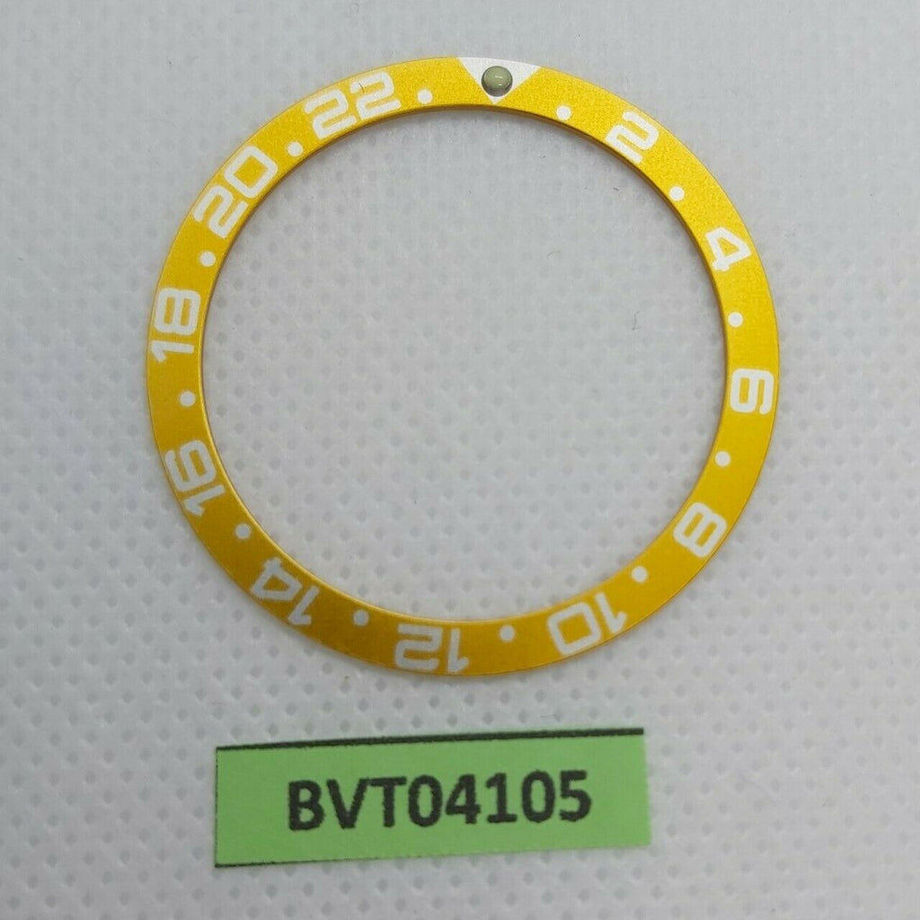 SEIKO SILVER GOLD INSERT RAISED PIP GMT 7S26 0020 SKX007 7002 7040 BVT04105