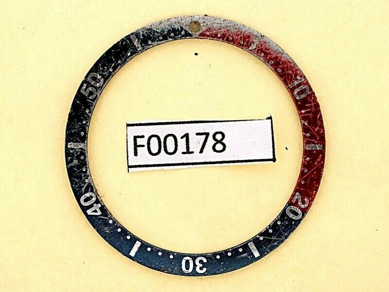 USED VINTAGE SEIKO BEZEL INSERT FOR 7002 6309 7040 7290 6306 DIVE WATCH F00178