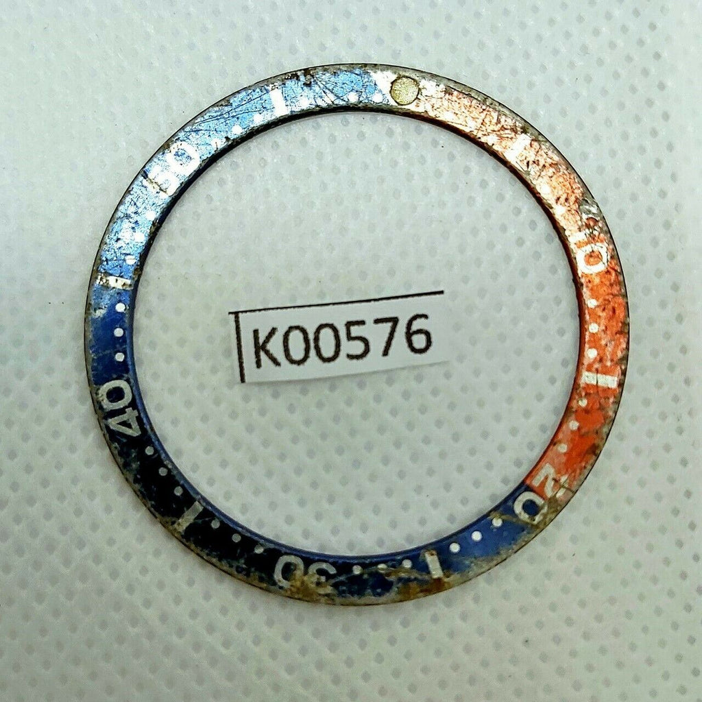 USED VINTAGE SEIKO BEZEL INSERT FOR SKX007 6309 7040 7290 6306 DIVE WATCH K00576