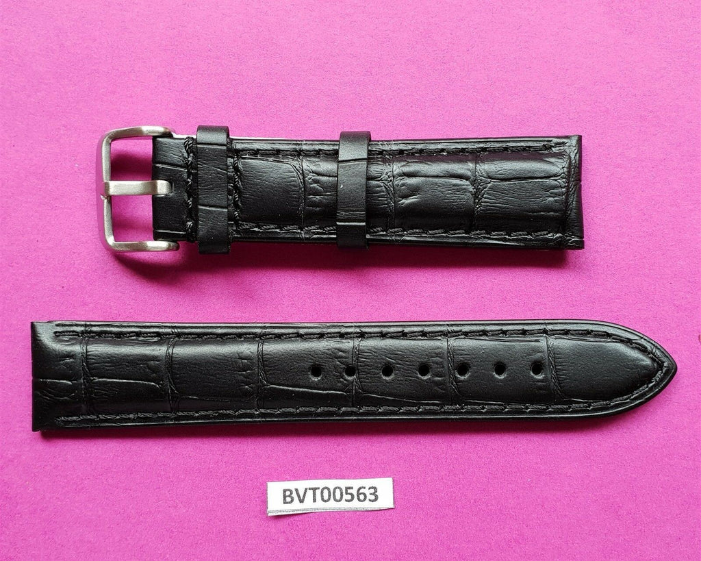 NEW REAL LEATHER STRAP BAND SIZE 20 MM FOR OMEGA & OTHER WATCHES BVT00563
