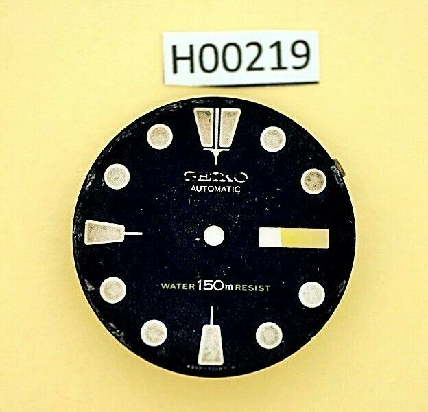 USED VINTAGE SEIKO DIAL NON BEVELED WINDOW 6309 7040 DIVE WATCH H00219