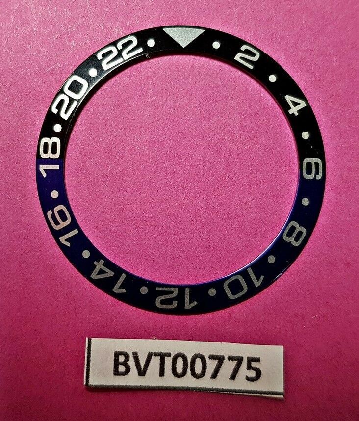 NEW SEIKO BLUE BLACK INSERT WIDE BATMAN GMT 7S26 0050 SKX023 DIVE WATCH BVT00775