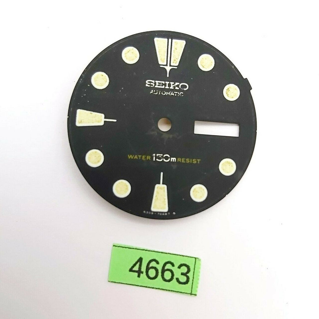USED VINTAGE SEIKO DIAL NON BEVELED WINDOW 6309 7040 DIVE WATCH BVT04663