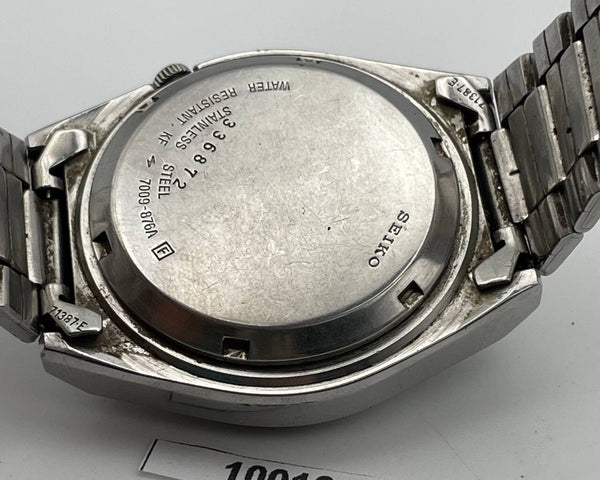 PROJECT TO FIX SEIKO 5 7009 876A MENS SS AUTO DAY DATE FACETED WATCH 10018
