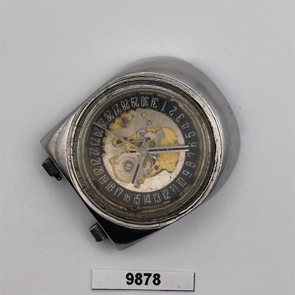 FOR PARTS OR TO RESTORE RADO PLANNING MENS SS DATE WATCH BVT09878