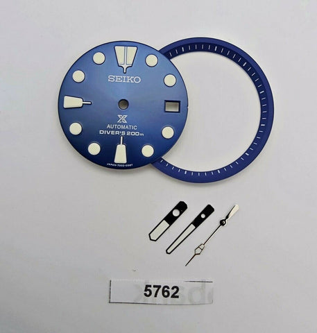 SEIKO BLUE SUNBURST PROSPEX 7S26 0020 DIAL MINUTE TRACK HANDS SET WATCH B5762