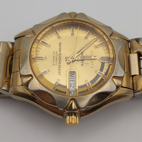 PROJECT TO FIX SEIKO SPORTS 7S36 00m0 ROUND AUTO DAY DATE MENS WATCH 6537