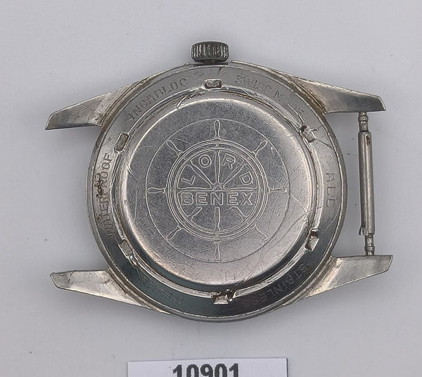 FOR PARTS OR TO FIX LORD BENEX CASE IMPERIAL WATCH CO. MENS MANUAL WIND WATCH