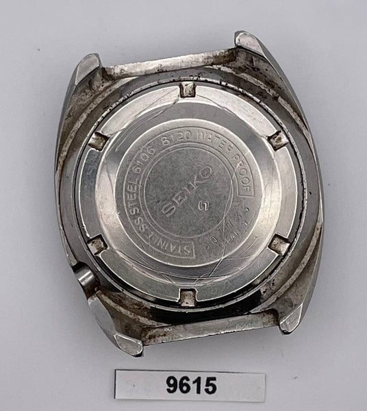 USED VINTAGE SEIKO 6106 8120 WATCH CASE BACK GLASS COVER 602733 BVT09615