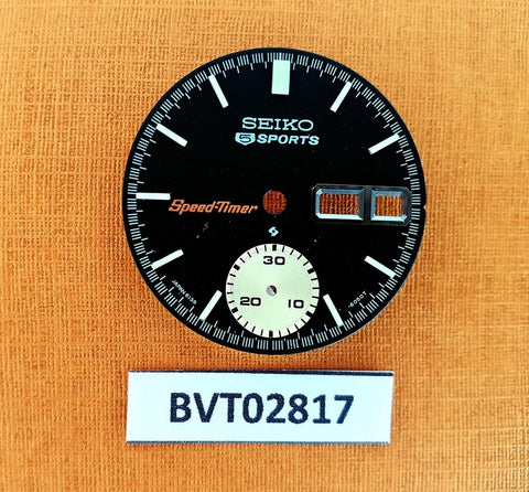 NEW SEIKO COKE 6139 6030 6032 BLACK POGUE DIAL CHRONOGRAPH EU SHIPPING BVT02817