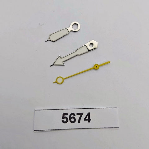 NEW SEIKO 7002 7000 6309 7290 7040 7548 YELLOW SILVER DIVER HANDS WATCH BVT05674