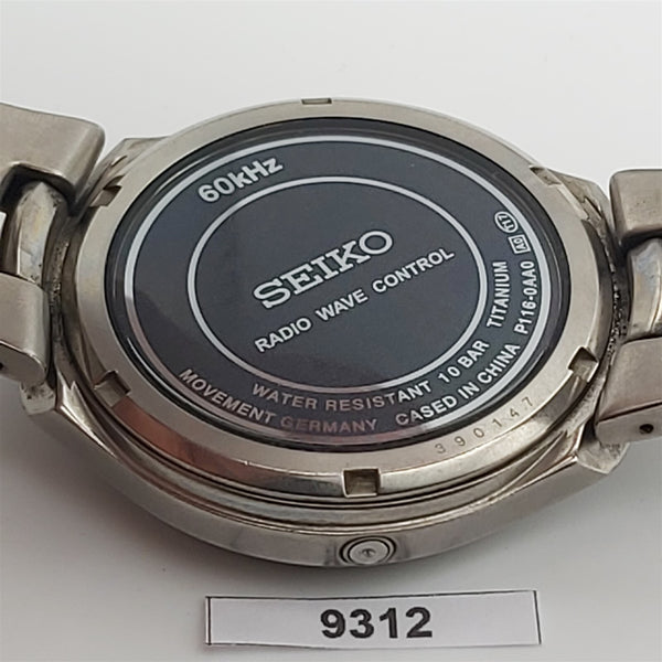 PROJECT TO FIX SEIKO WAVE RADIO CONTROL TITANIUM MENS EU SHIP WATCH 9312