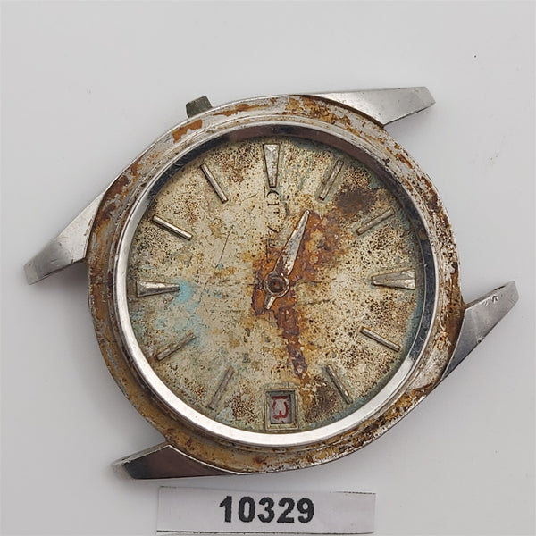 PROJECT TO FIX CITIZEN MANUAL WIND ROUND THICK LUGS DATE WATCH 10329