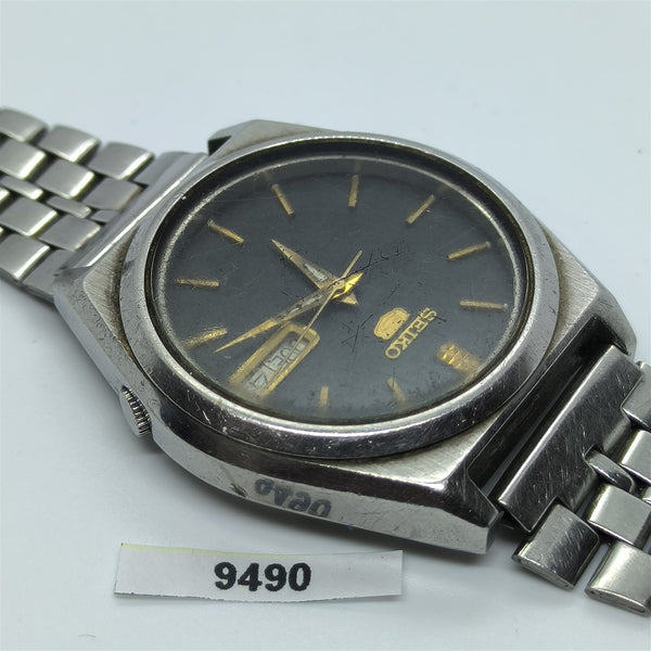 PROJECT TO FIX SEIKO 5 7009 876A MENS SS AUTO DAY DATE WATCH BVT09490