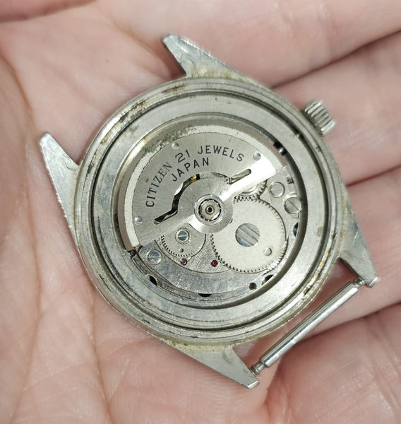 PROJECT TO FIX VINTAGE CITIZEN 62-6210 MENS SS DATE WATCH EU SHIP 10345