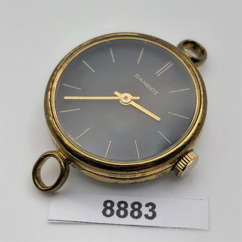 PROJECT TO FIX SANDOZ ROUND MANUAL WIND LADIES WATCH EU SHIP 8883