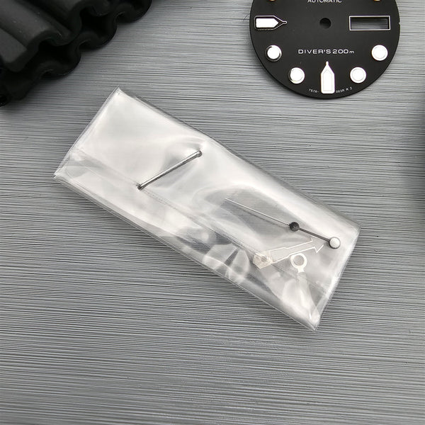 NEW AF SEIKO 7S26 7020 SKX171 BLACK DIAL KIT CASE BEZEL GLASS CROWN DIAL HANDS