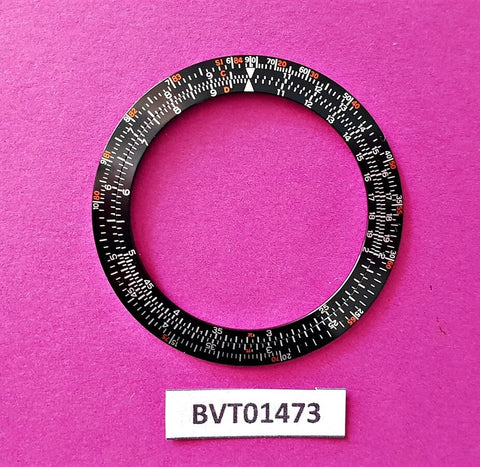 NEW FOR SEIKO BEZEL INSERT 6138 7000 SLIDE RULE CALCULATOR CHRONOGRAPH BVT01473