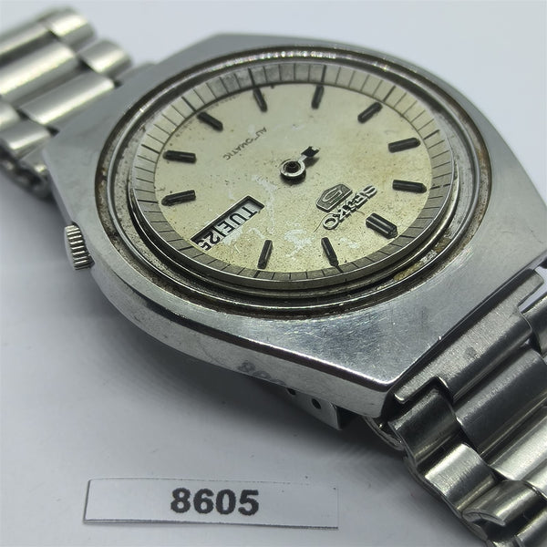 PROJECT TO FIX SEIKO 5 6309 8070 MENS SS AUTO DAY DATE WATCH 8605