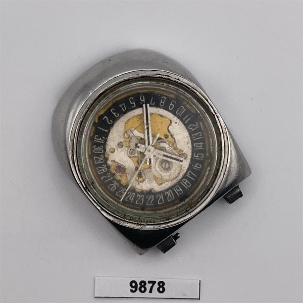 FOR PARTS OR TO RESTORE RADO PLANNING MENS SS DATE WATCH BVT09878